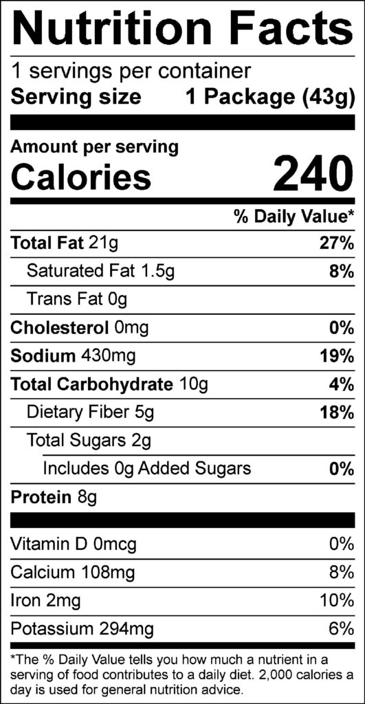 Jakes Buffalo Almonds 1 5 oz Label