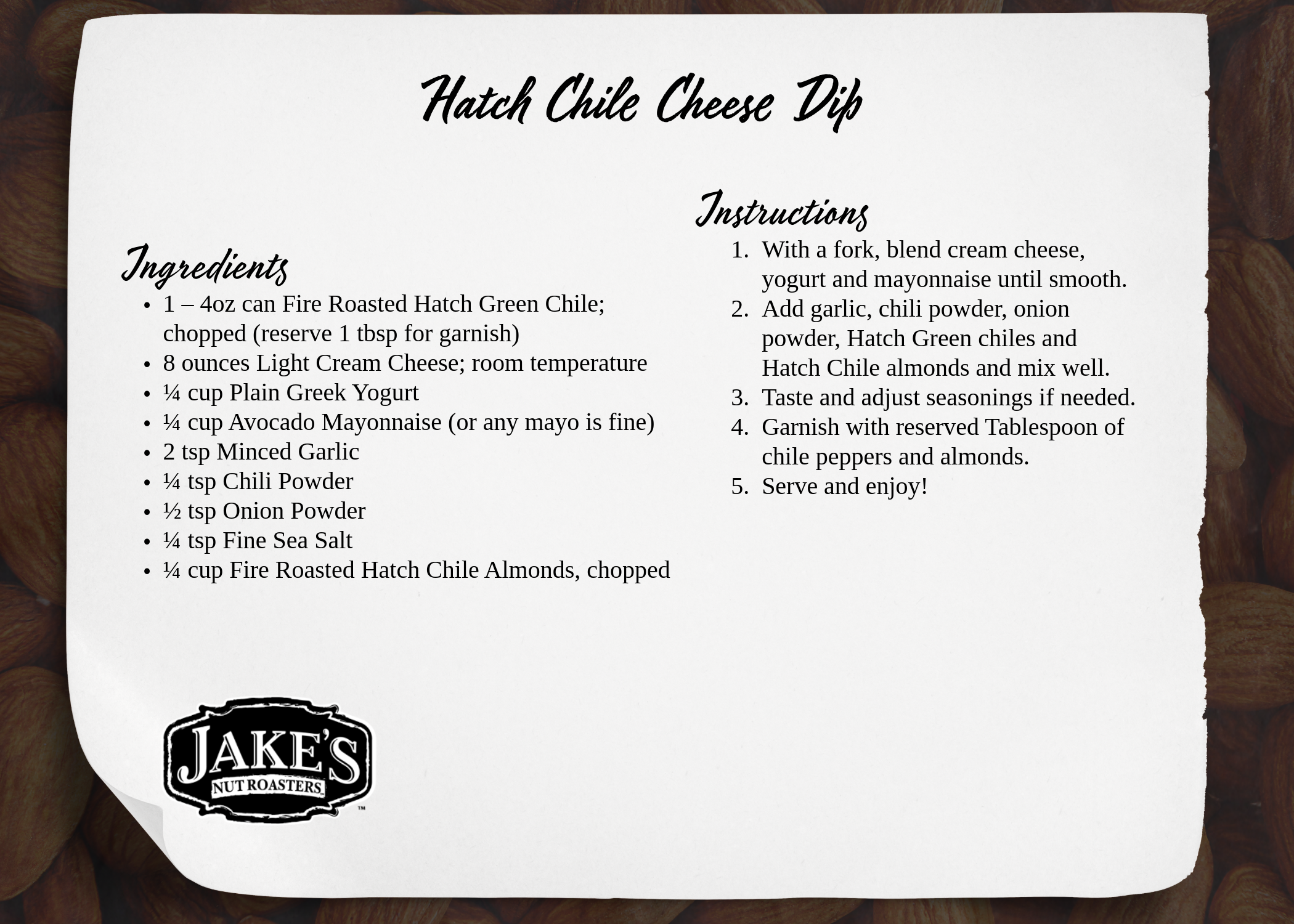 JNR Recipe Card 2
