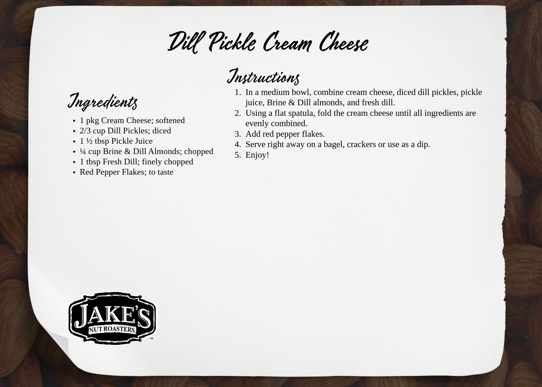 Dill Pickle Cream Cheese JNR 2